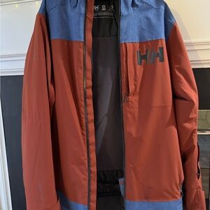 Helly Hansen Men's Rust and Denim Jacket
